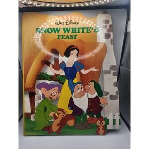 Vintage 1988 Walt Disney snow White's Feast Hardcover children's book